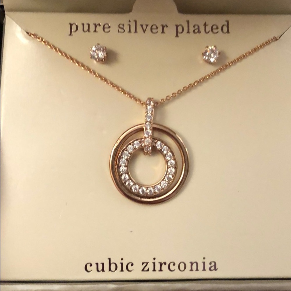 Nib necklace earring set
